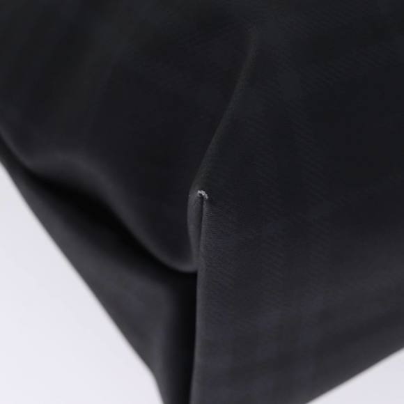 BURBERRY Nova Check Hand Bag Coated Canvas Black Auth bs14826 - Picture 15 of 16